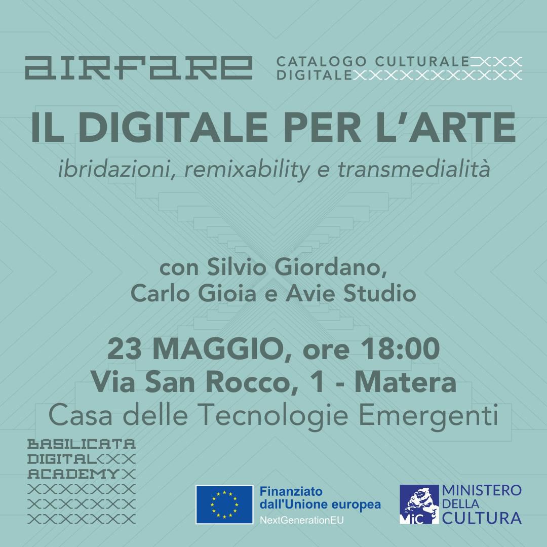 I seminari del progetto AIRFARE – Il digitale per l’arte