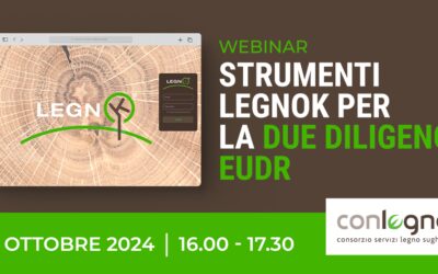 WEBINAR – STRUMENTI LEGNOK PER LA DUE DILIGENCE EUDR – 15 OTTOBRE ORE 16.00